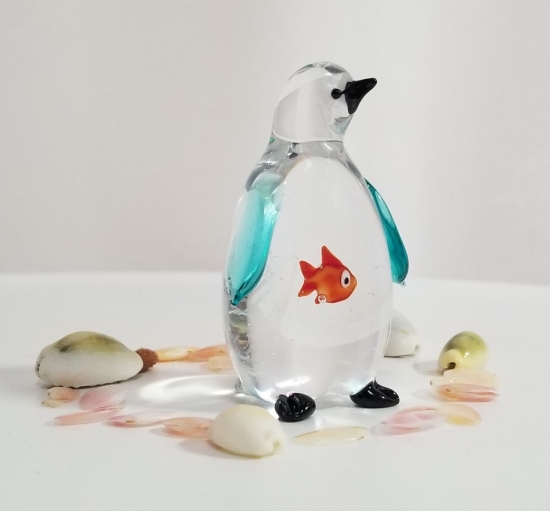 箱付新品 定価165,000円 フェニキアン技法のムラーノガラスのフクロウ 箱付新品 定価165,000円 フェニキアン技法のムラーノガラスの