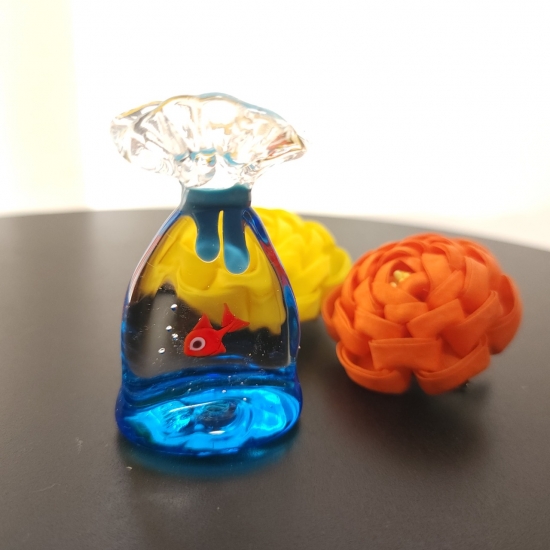 N agako様　御約定済　金魚のガラス　提げもの N agako様 御約定済 金魚のガラス 提げもの