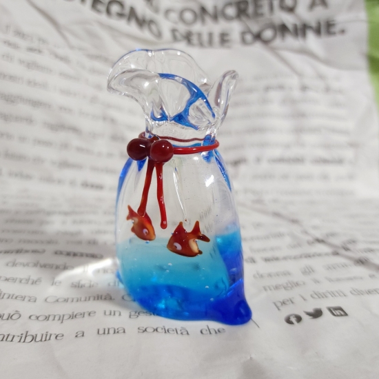 超レア　古道具 ヴィンテージ　古いガラスの金魚玉/金魚入れ　紐付き　未使用 楽天市場】19cm 24cm 金魚鉢 ガラス製 透明 丸 鉢 和風 可愛い